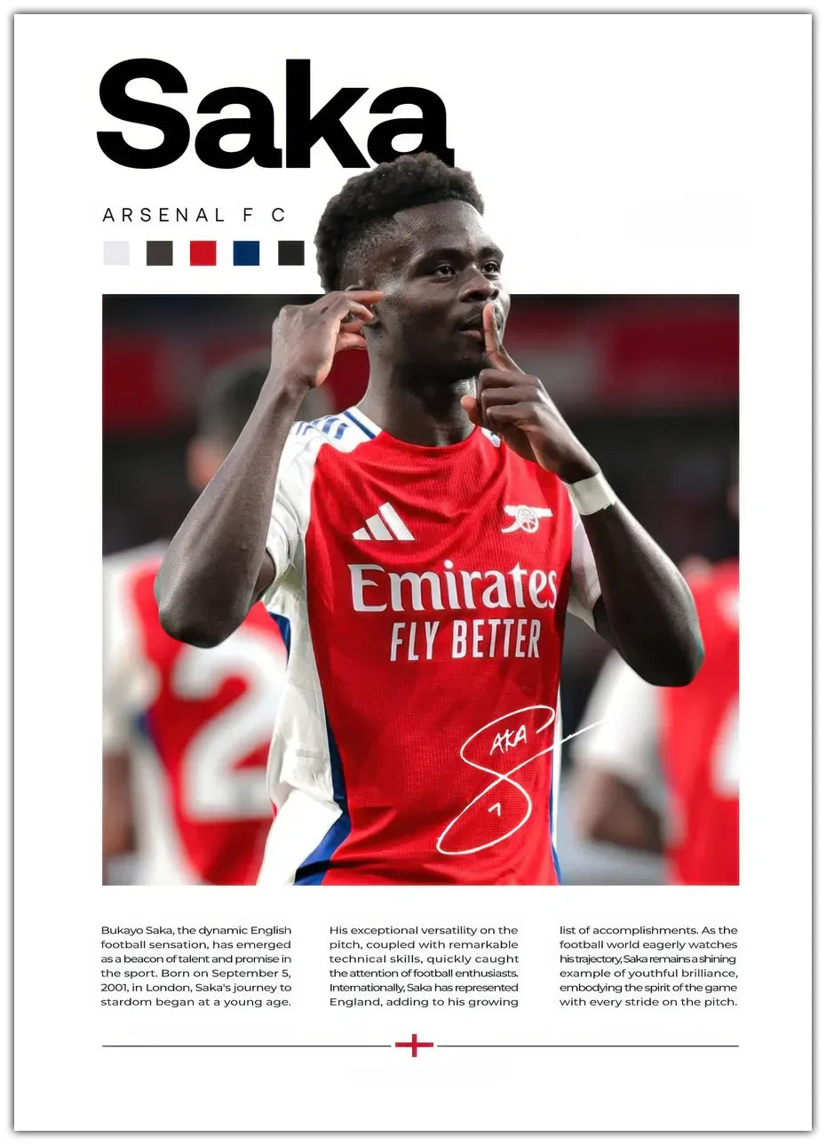 Bukayo Saka Plakat
