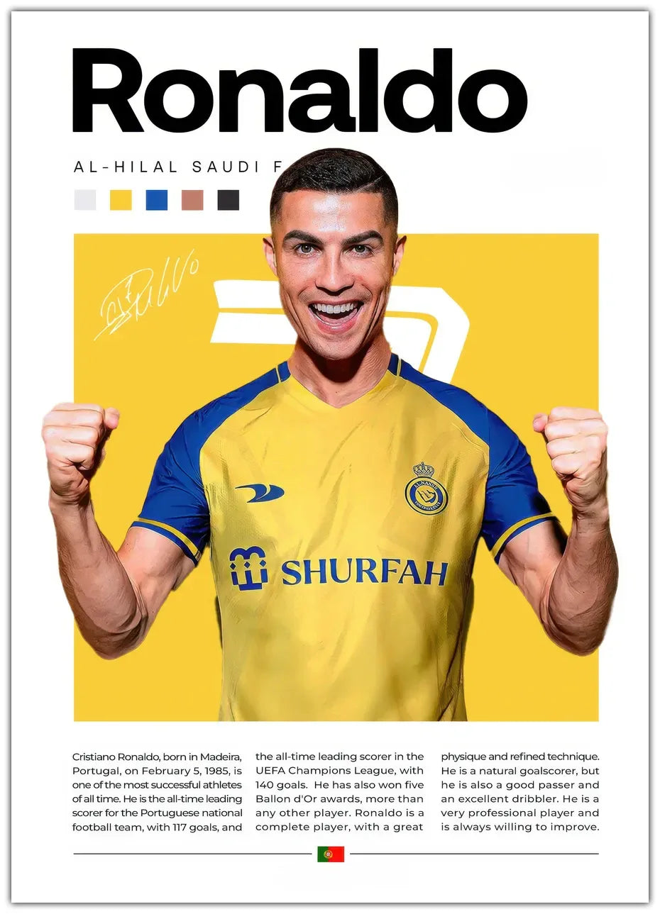 Cristiano Ronaldo No. 2 Plakat