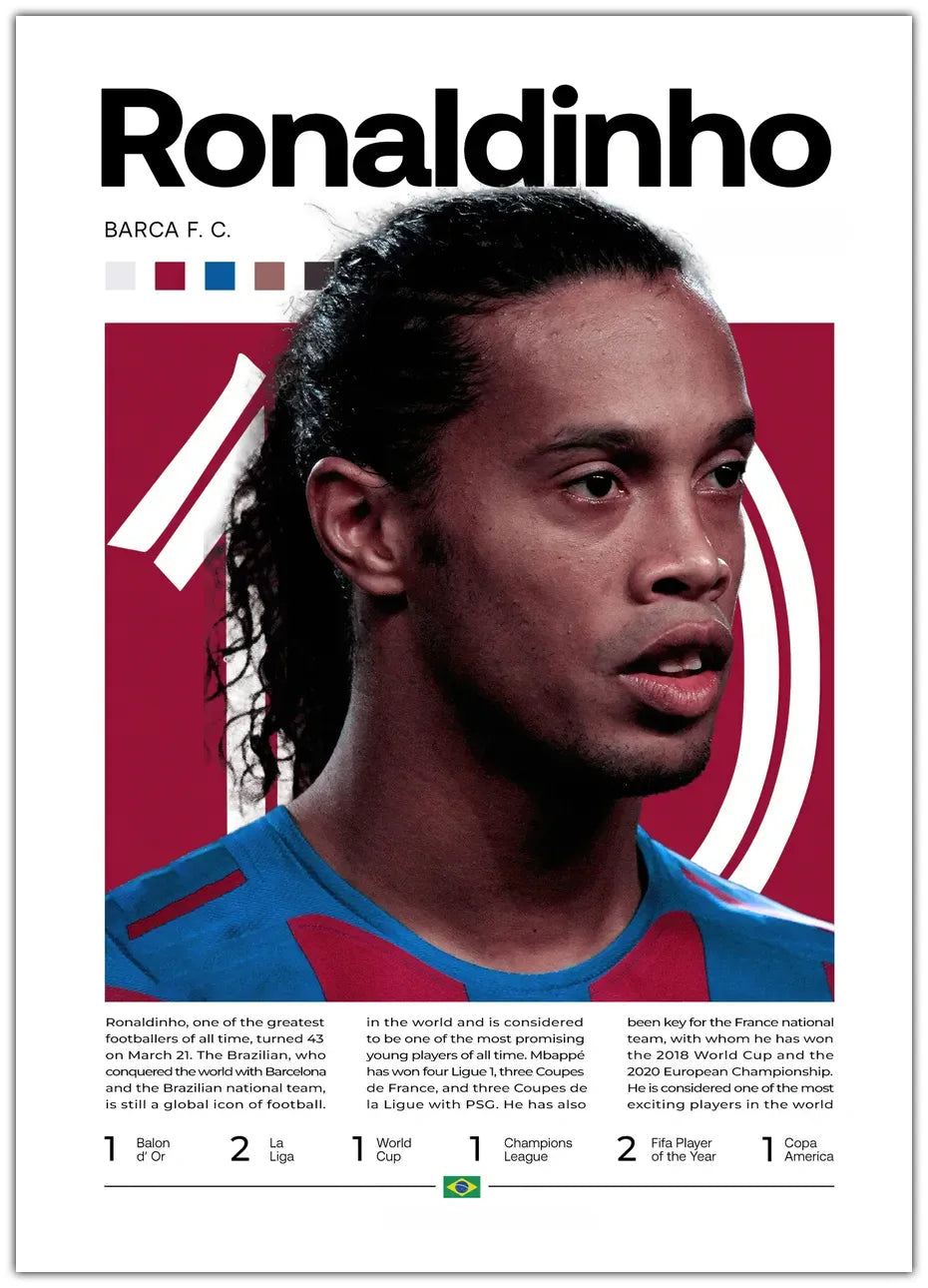 Ronaldinho No. 3 Plakat