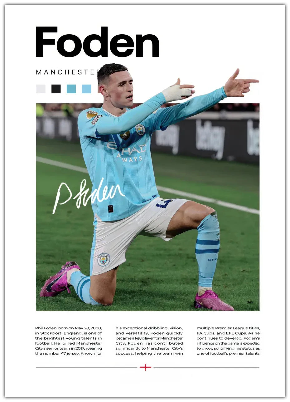 Phil Foden No. 2 Plakat