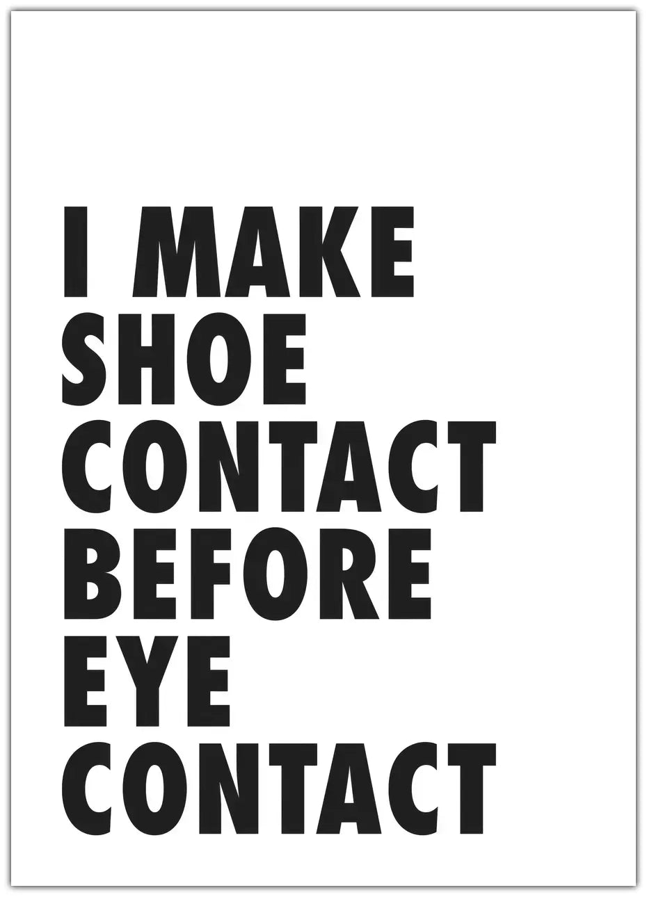Shoe Contact Plakat