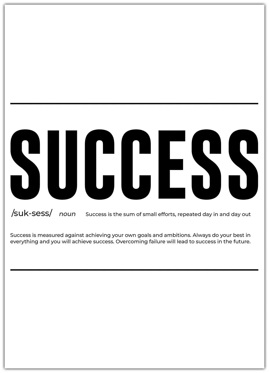 Success Plakat