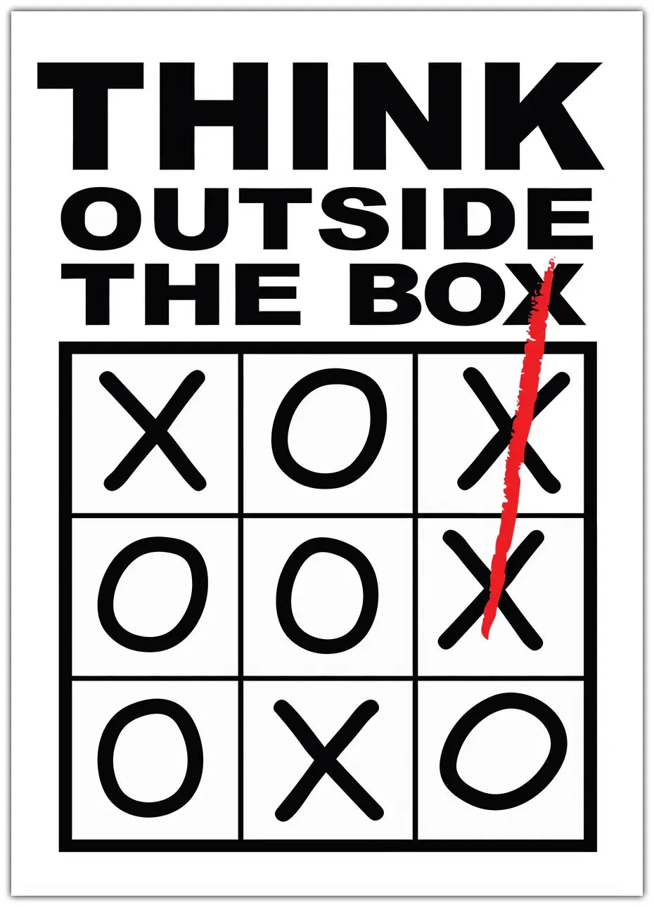 Think outside the box Plakat