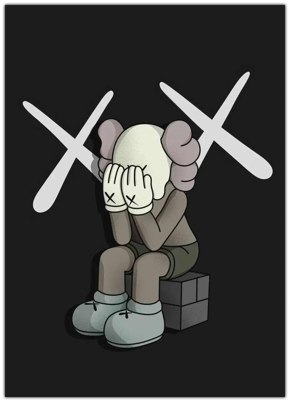 Sad KAWS Plakat