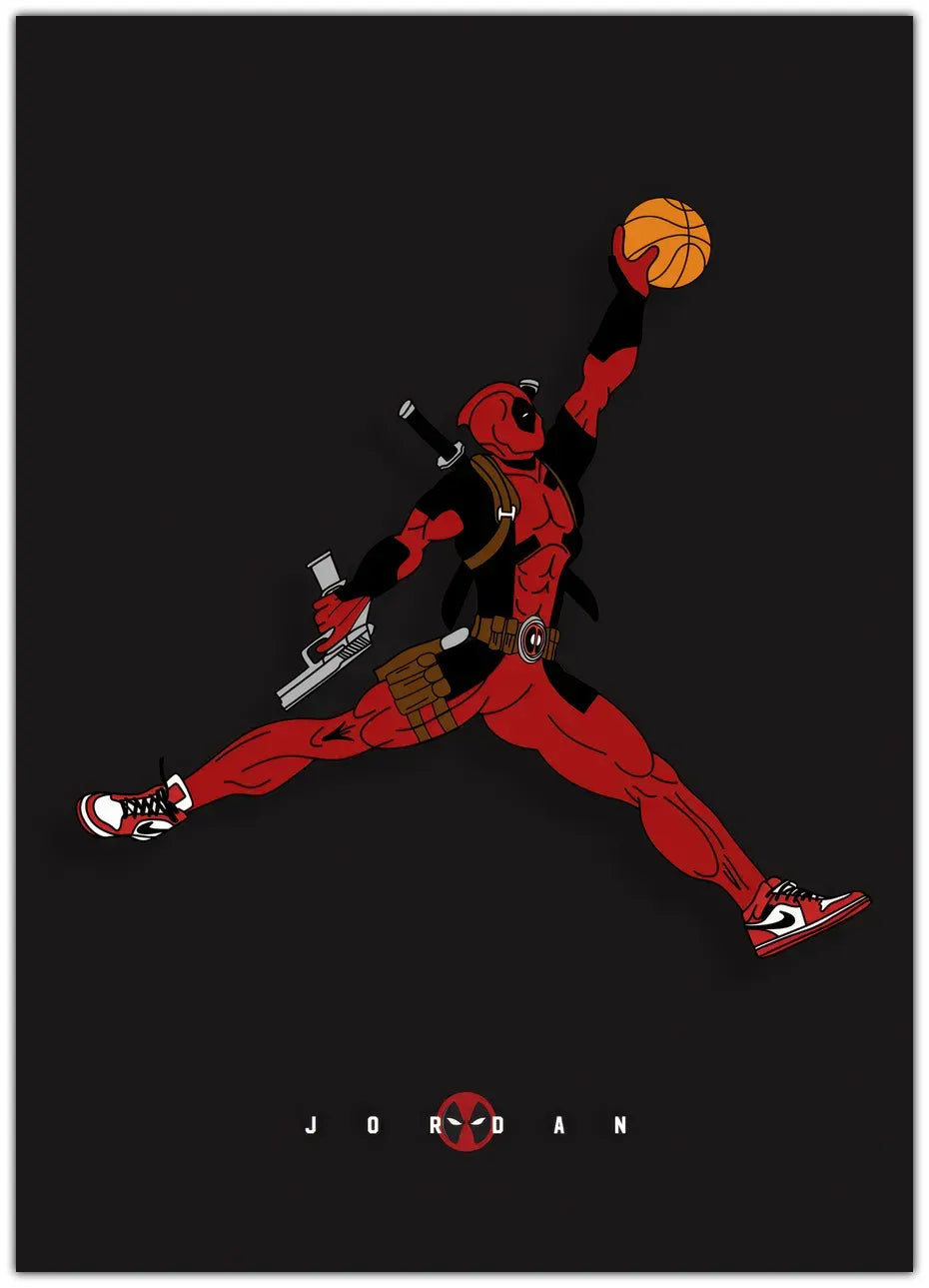 Deadpool x Jordan Plakat