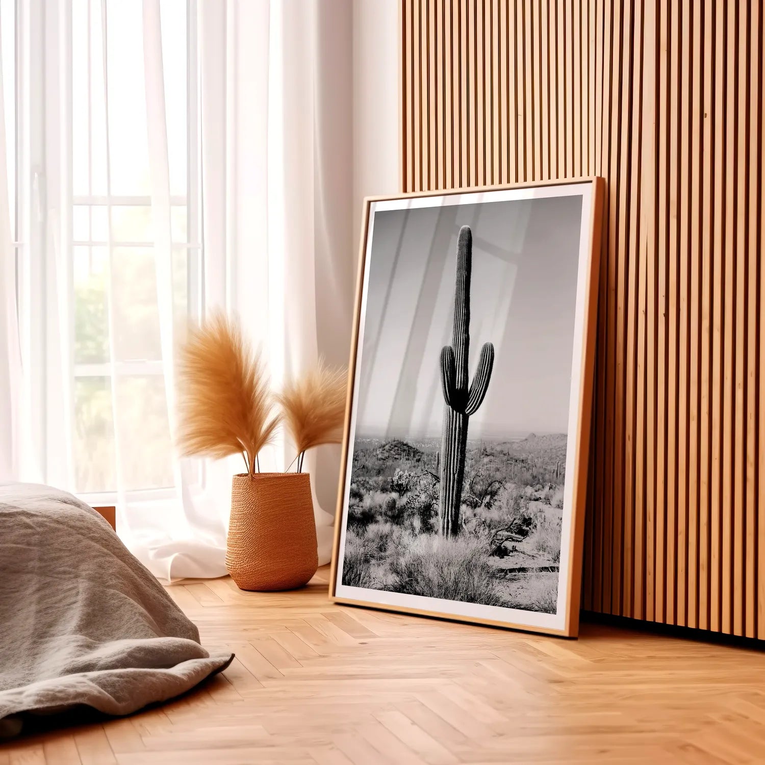 Cactus Black And White Plakat