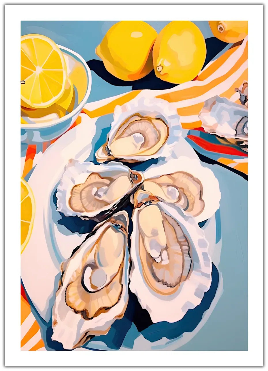 Oyesters And Lemons Plakat