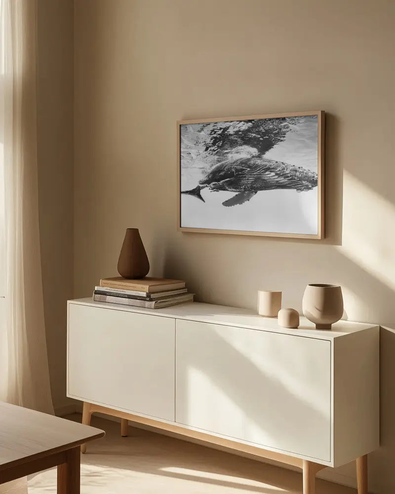 Humpback whale calf Plakat