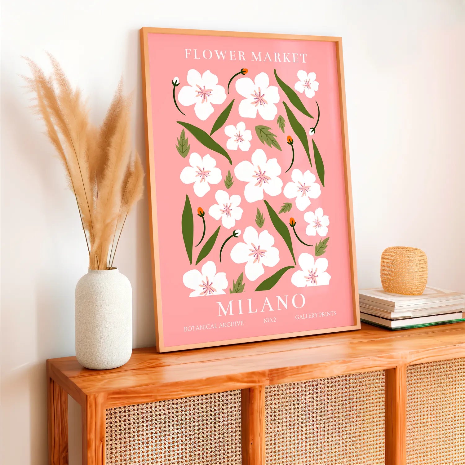 Flower Market Milano Plakat