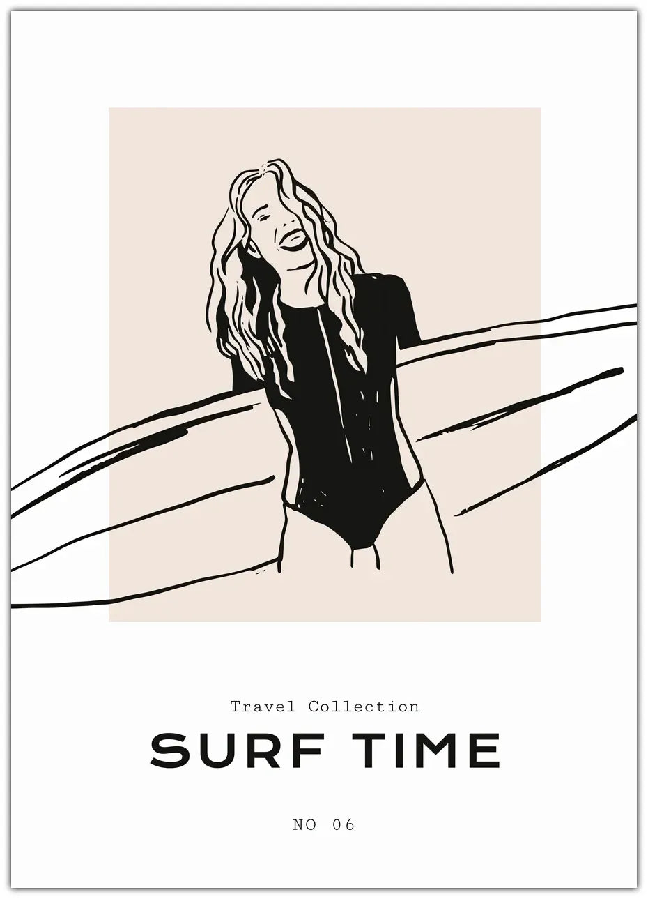 Surf Time Plakat