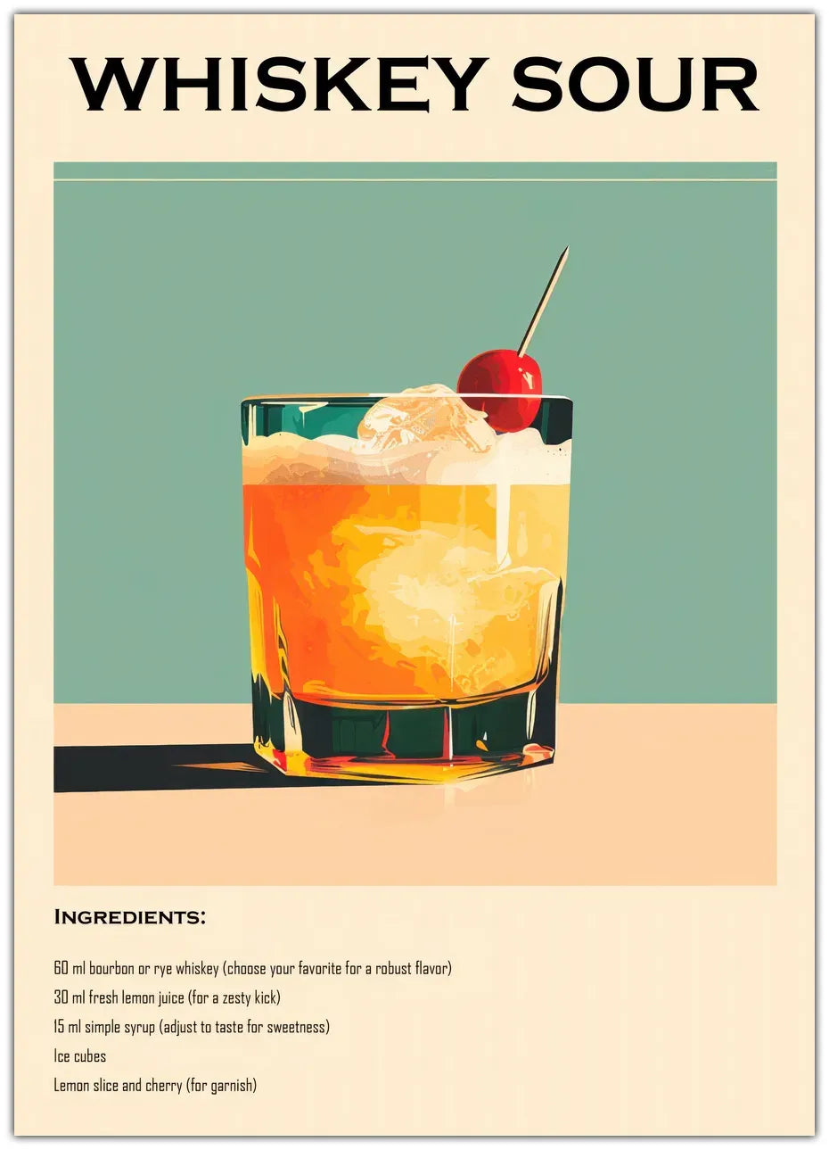 Whiskey Sour Plakat