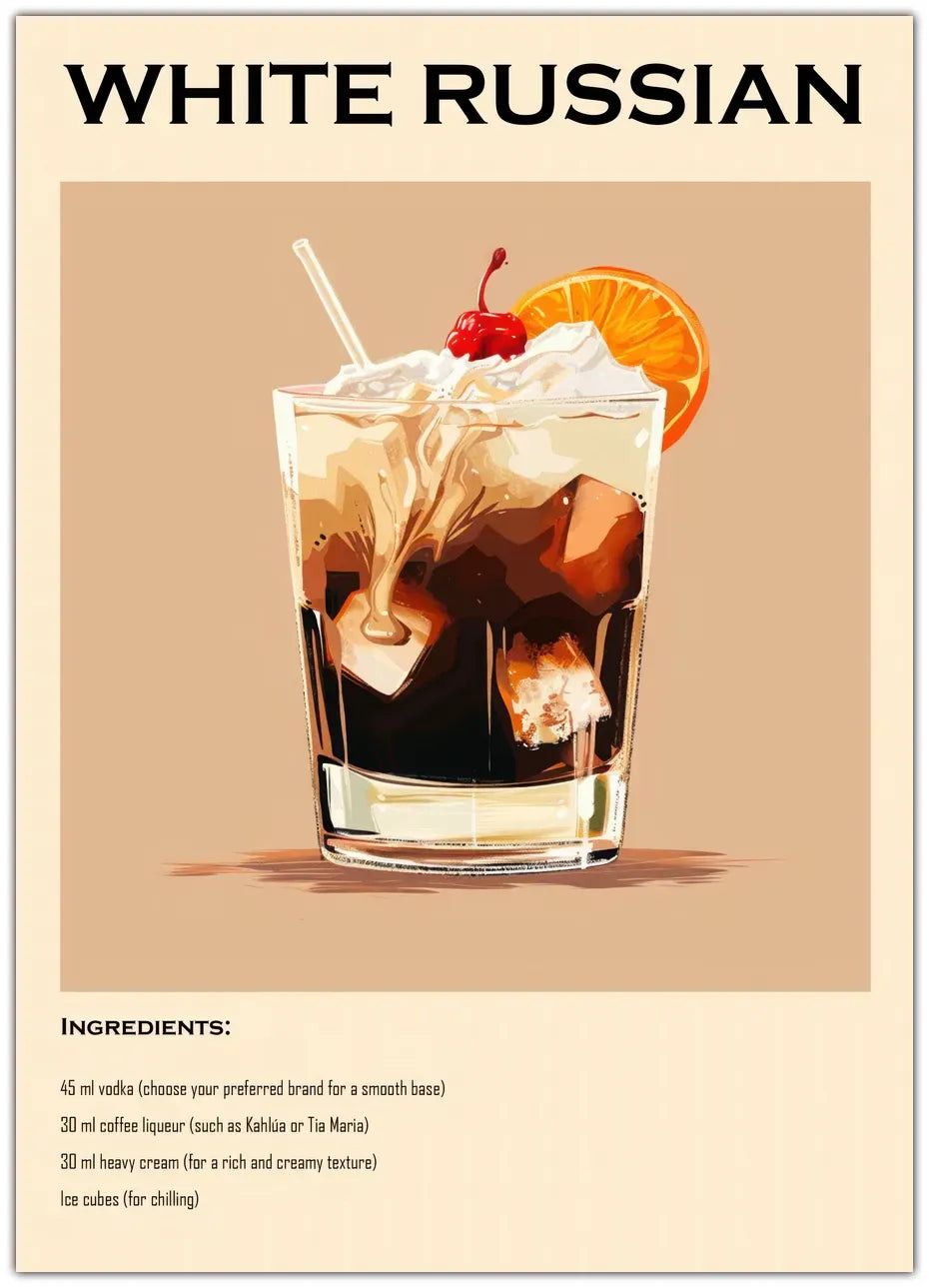 White Russian Plakat