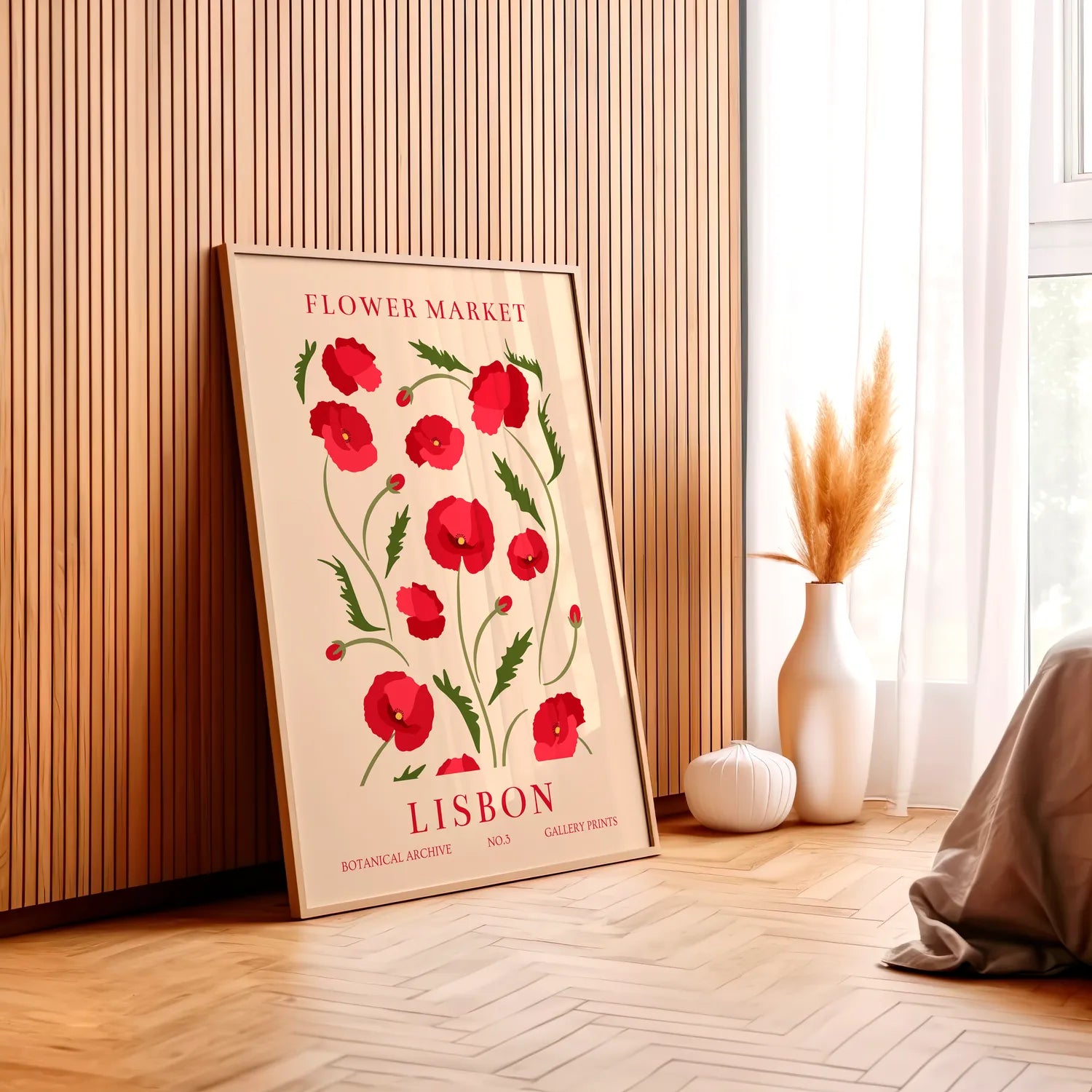 Flower Market Lisbon Plakat