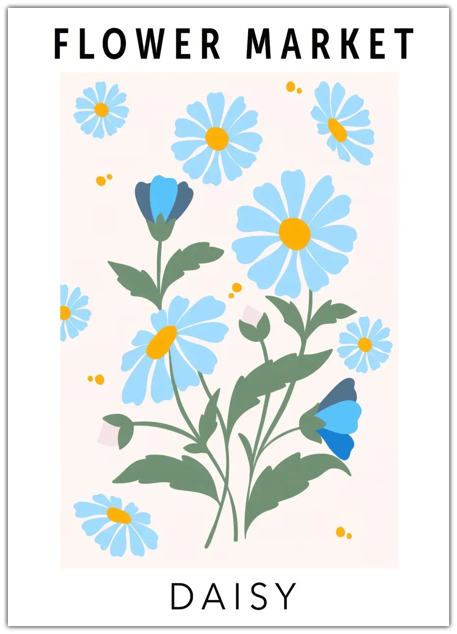 Flower Market Daisy Plakat