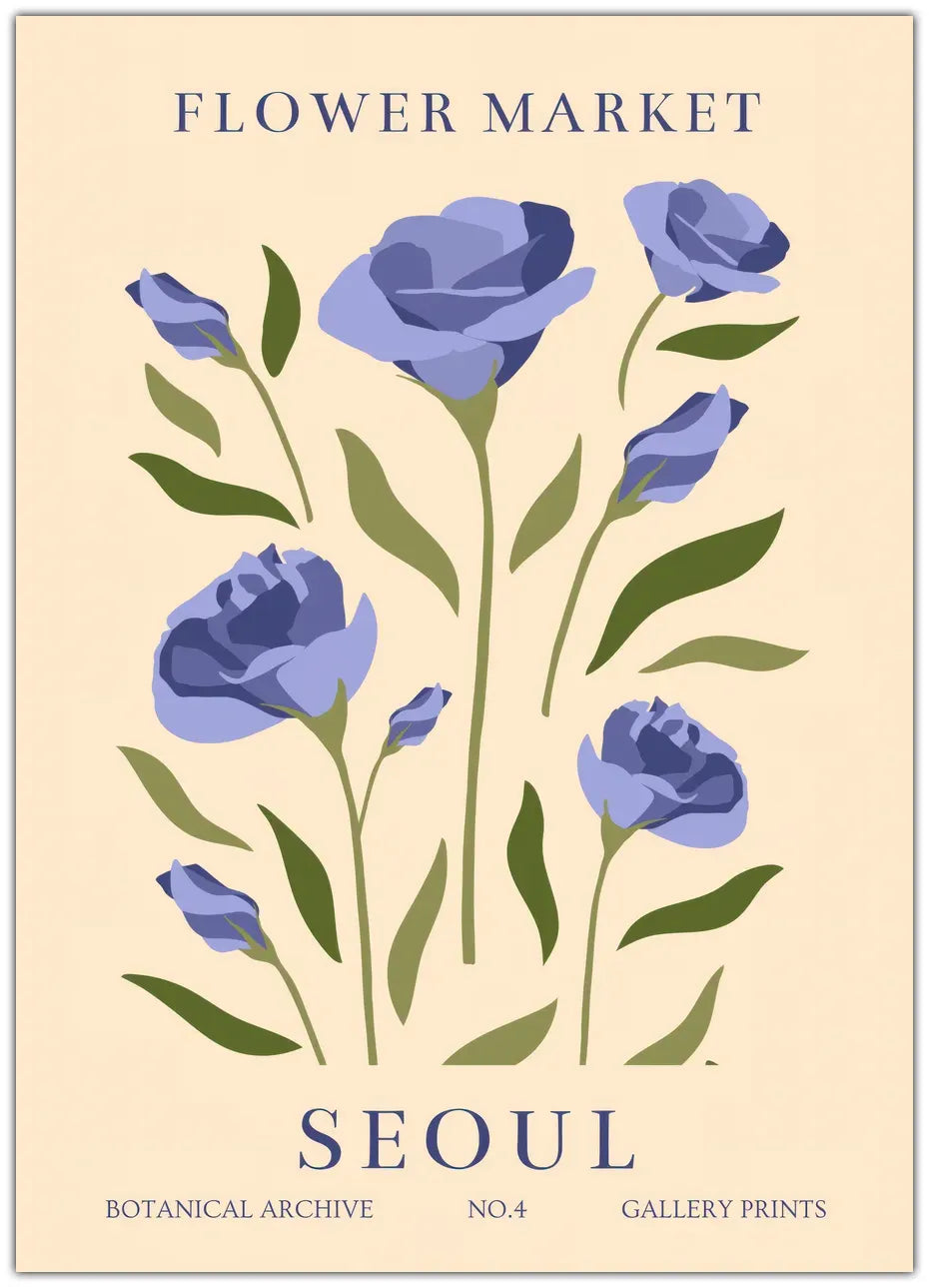 Flower Market Seoul Plakat