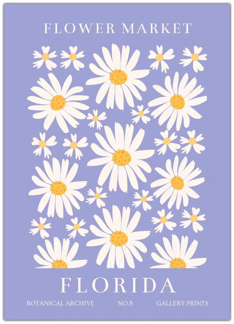 Flower Market Florida Plakat