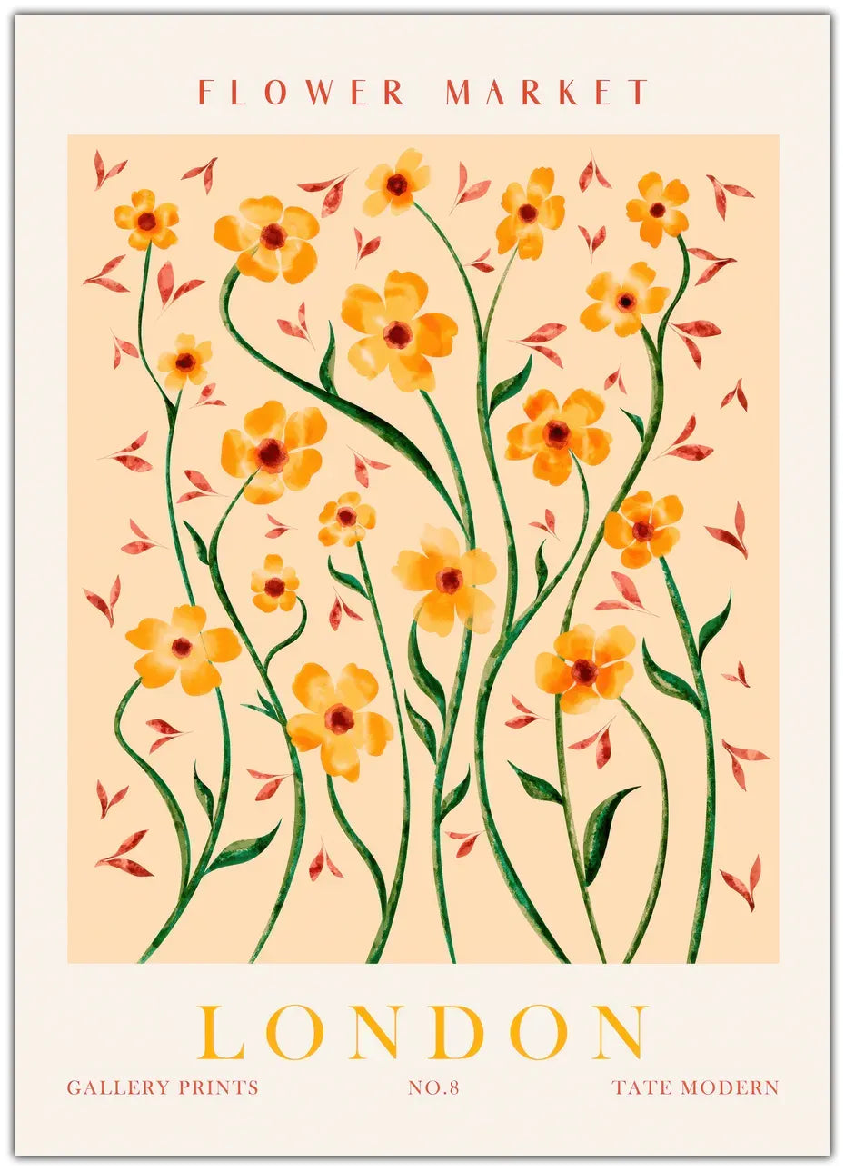 Flower Market London Plakat