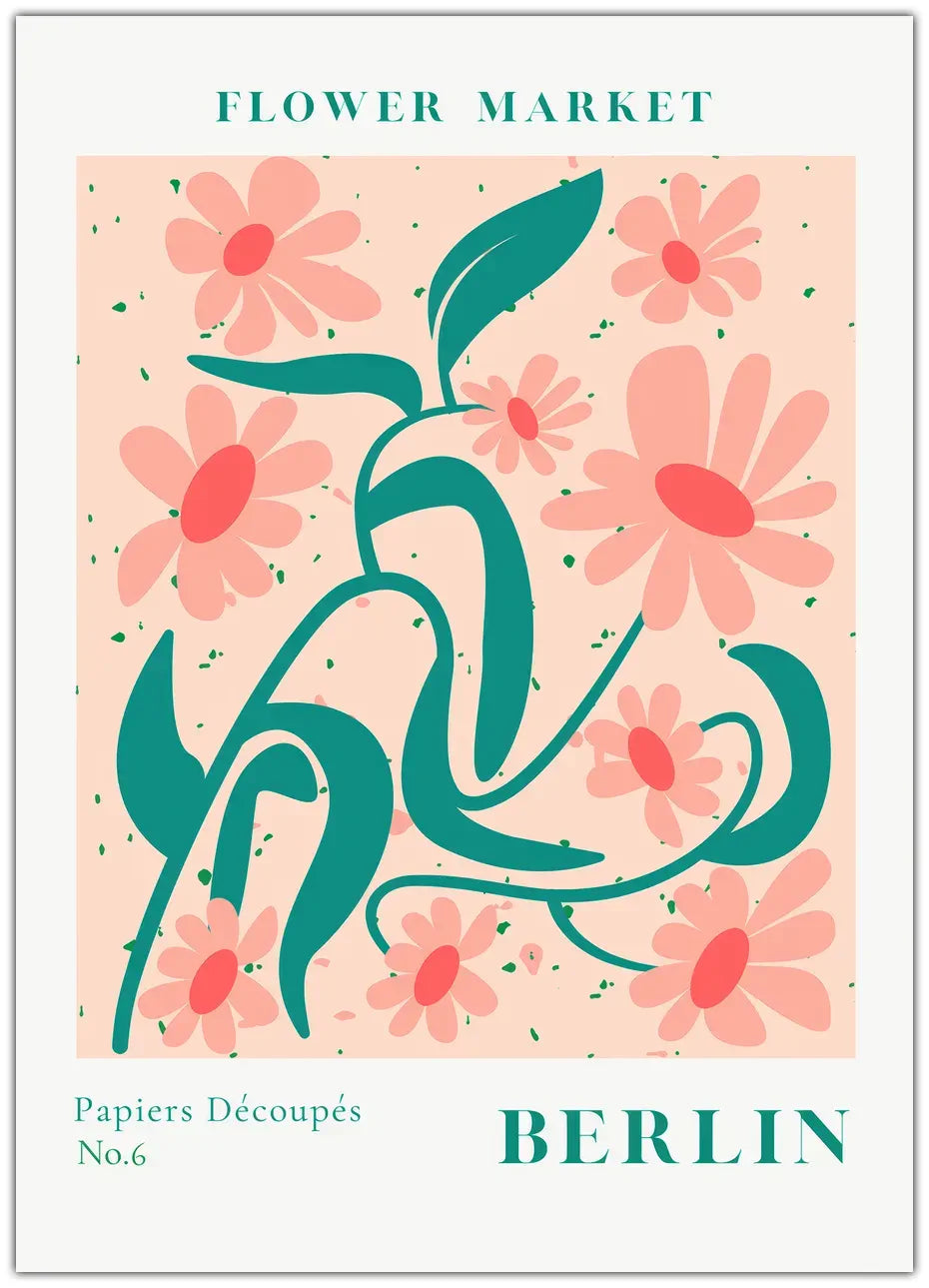 Flower Market Berlin Plakat