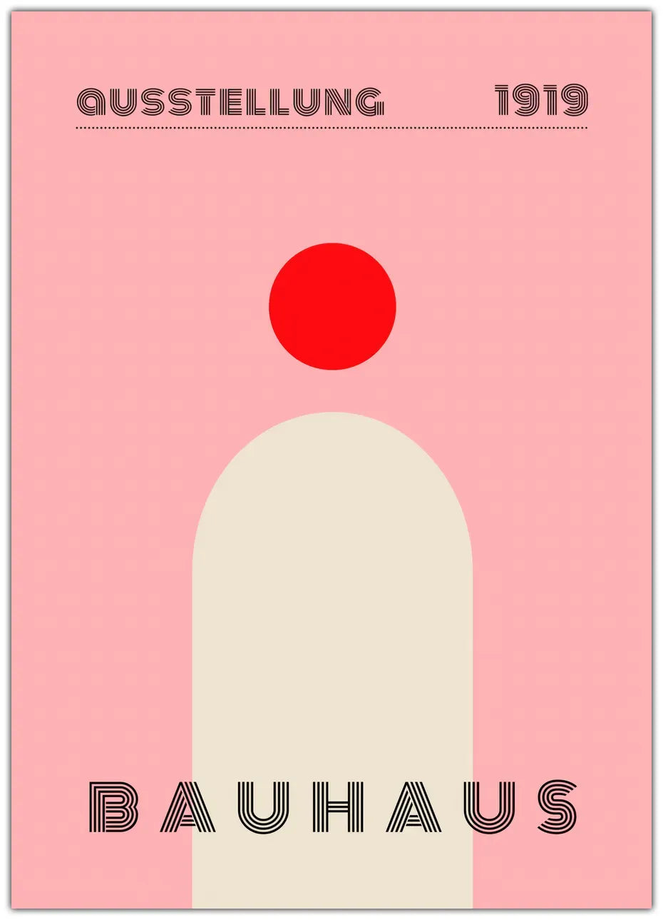 Bauhaus Single Red Plakat