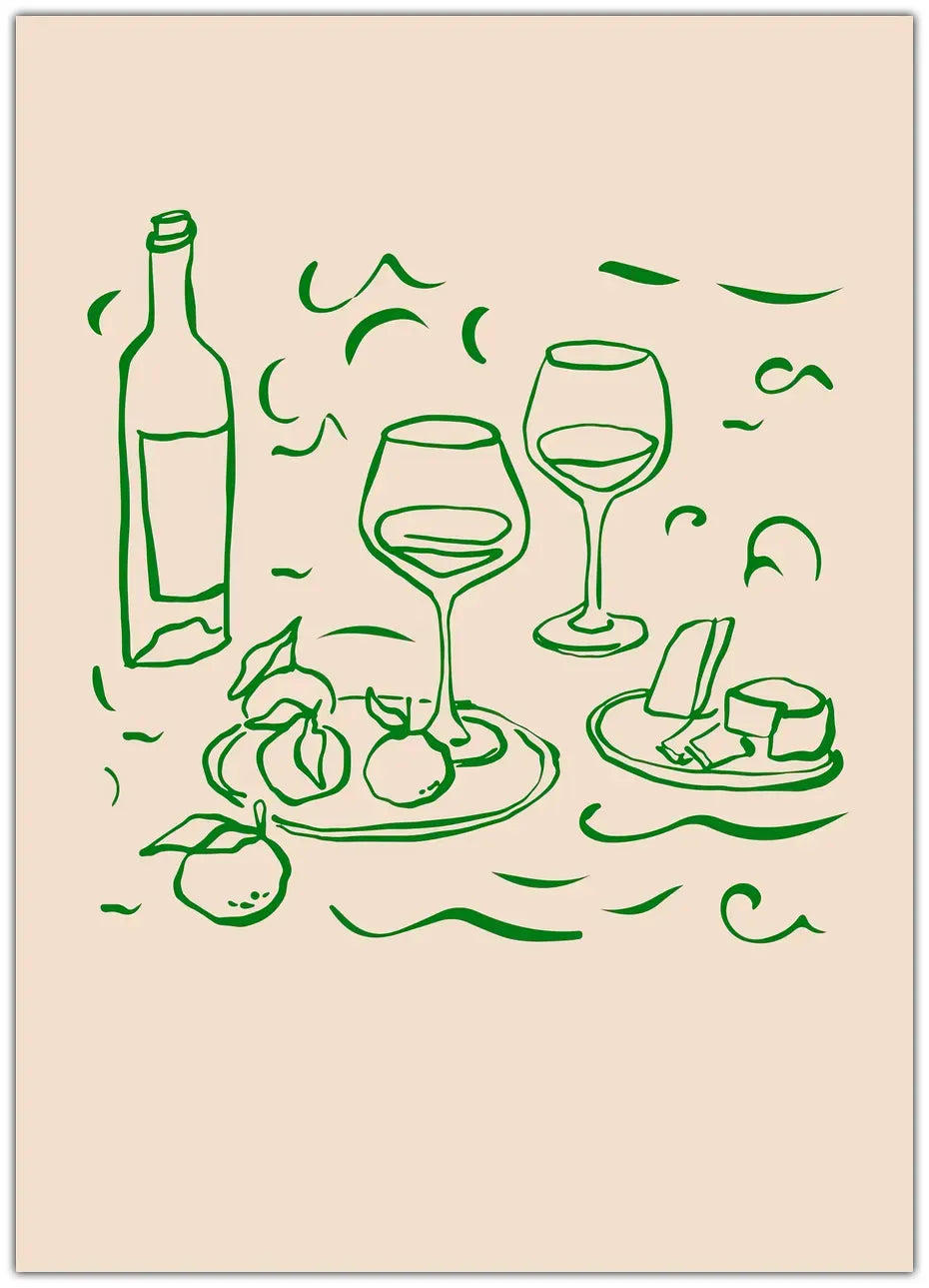 Wine Is Simple Plakat