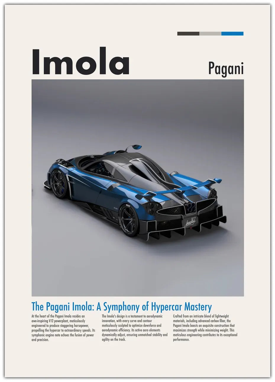 Pagani Imola Plakat