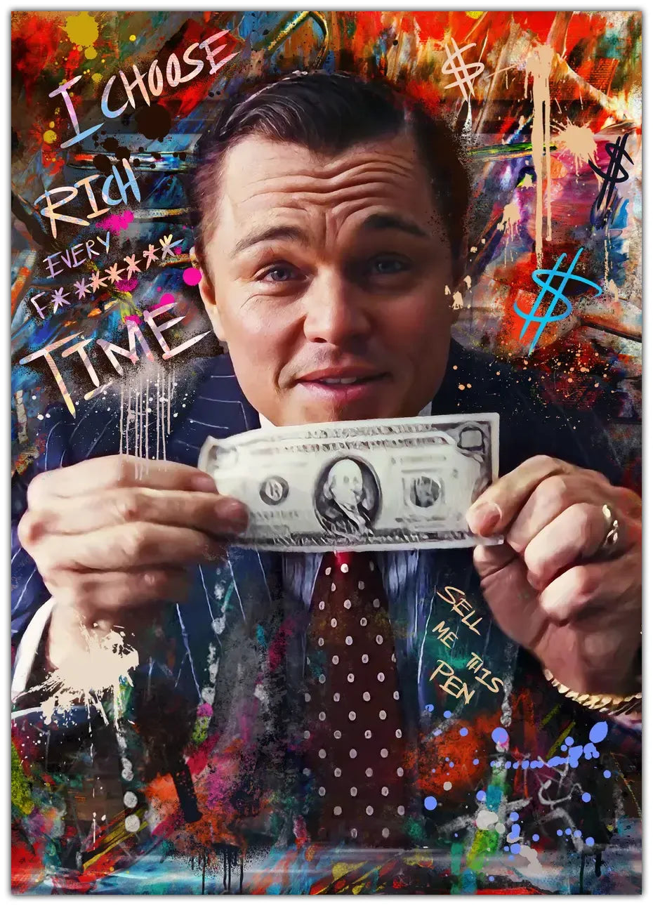 Wolf of wallstreet Plakat