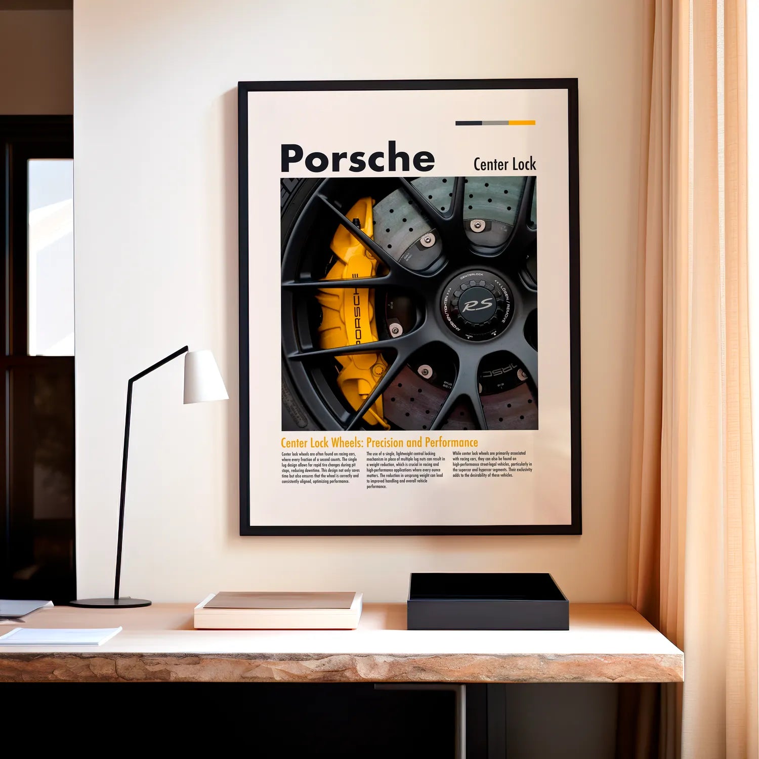 Porsche Centerlock Plakat