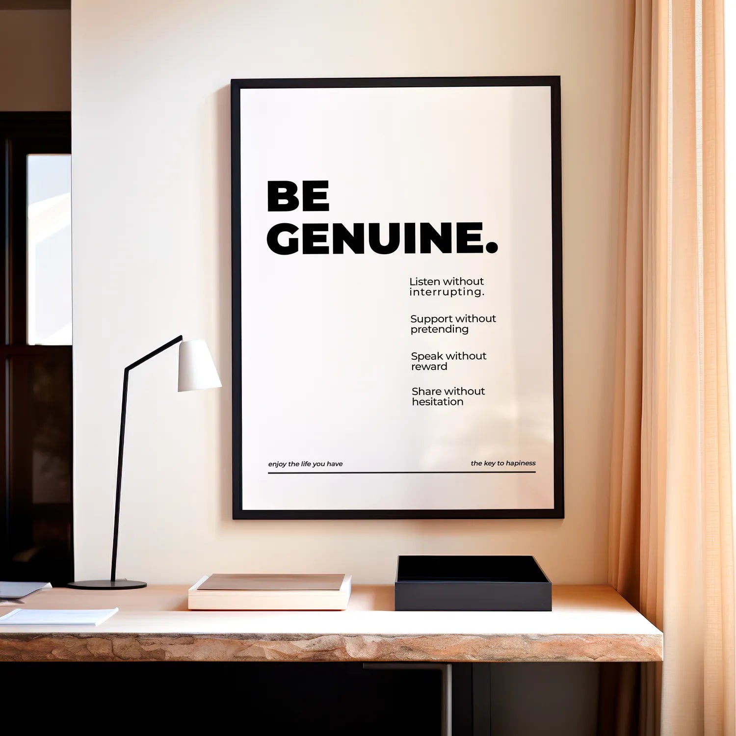 Be Genuine Plakat