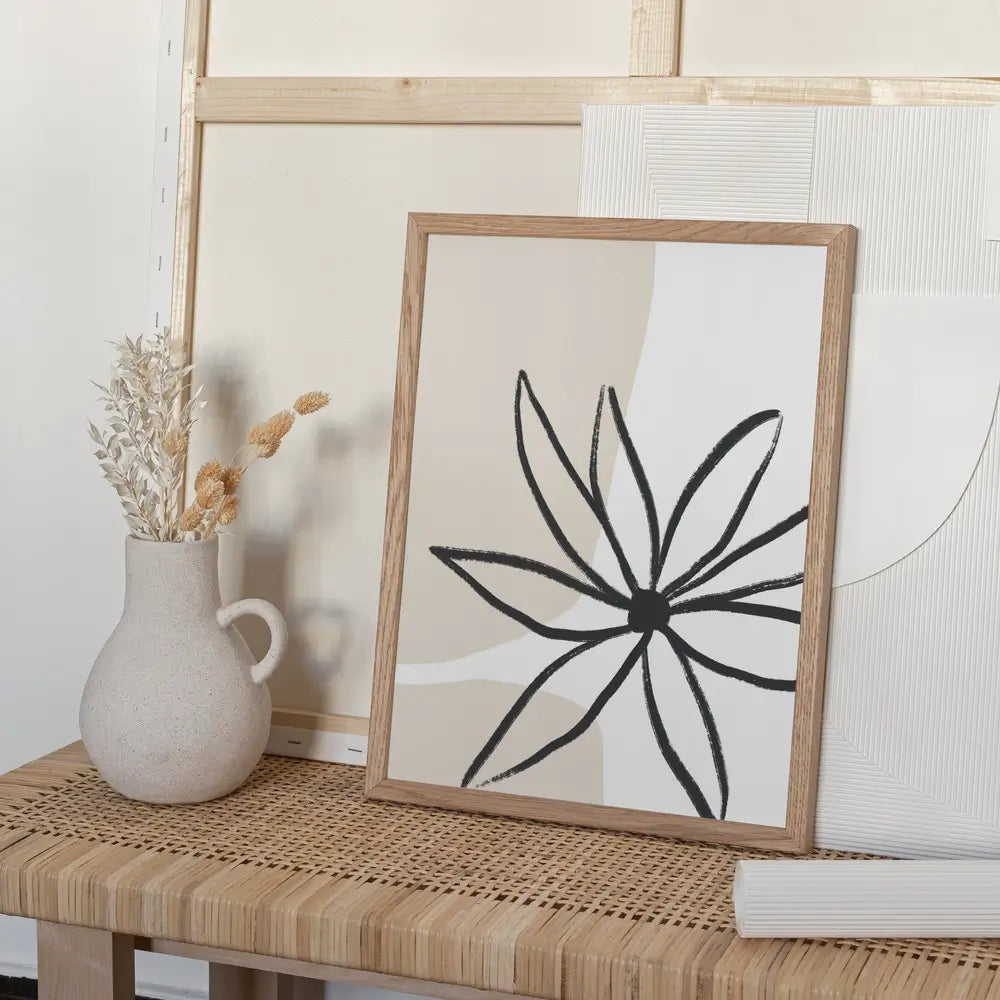 Flower and Cream Poster