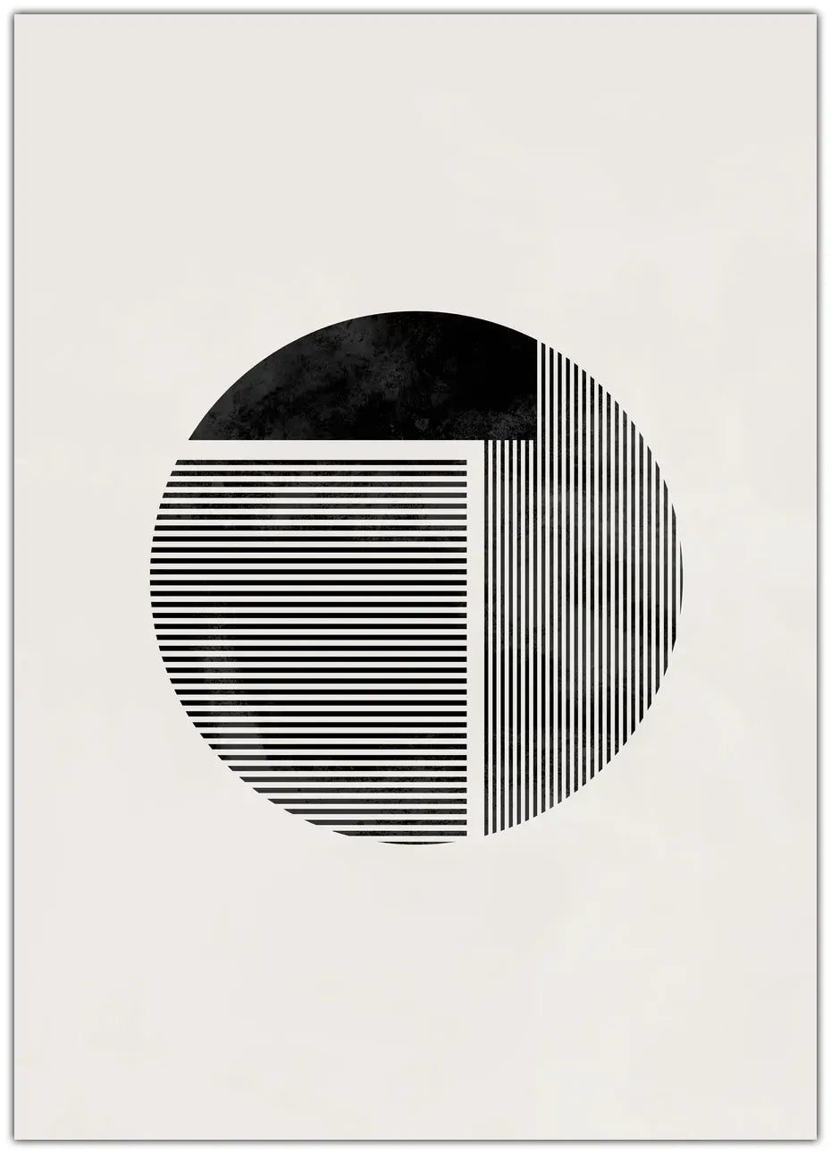 Minimalist Round Plakat
