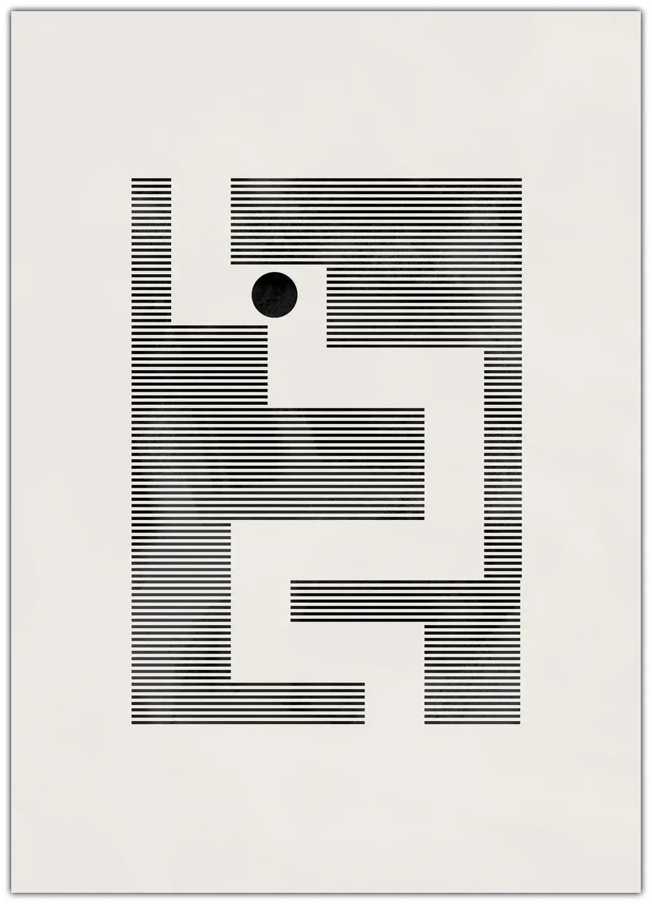 Minimalist Maze Plakat
