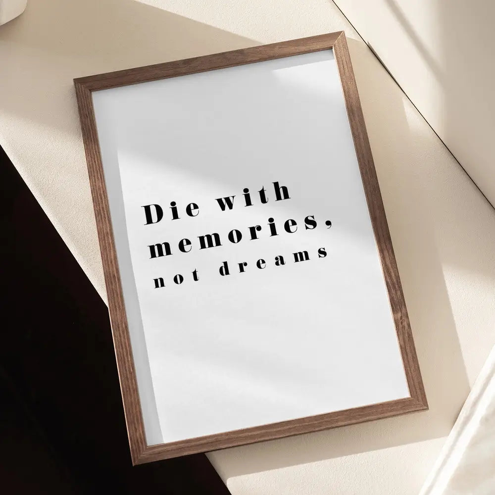 Die With Memories Plakat