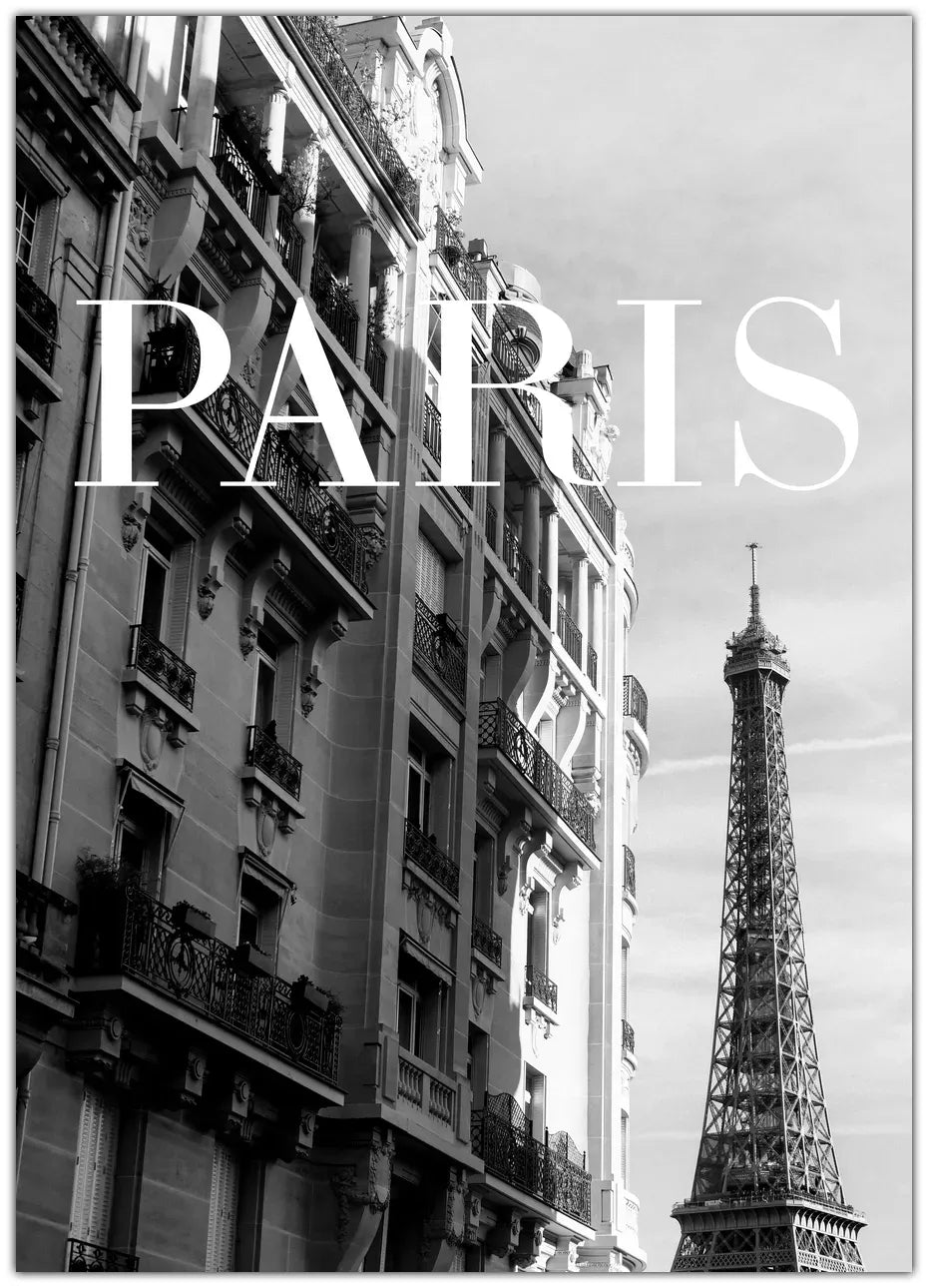 Paris Text 3 Plakat