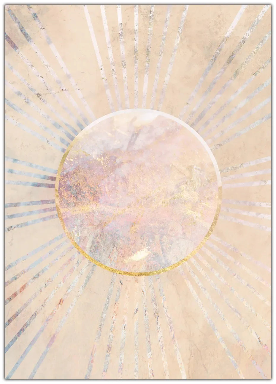 Boho Sun Rays Plakat