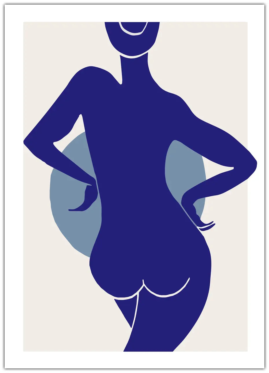 Femme Bleu Plakat