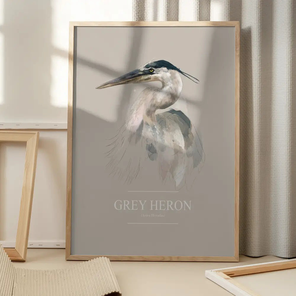 Grey Heron Plakat