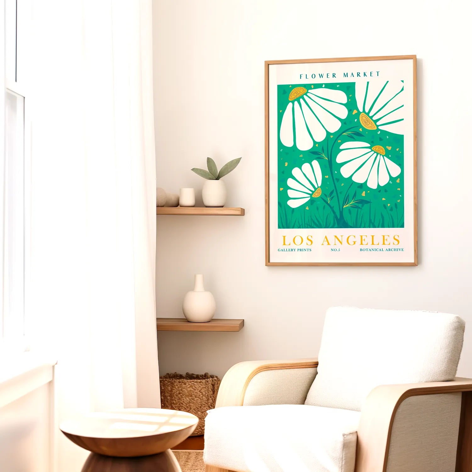 Flower Market Los Angeles Plakat