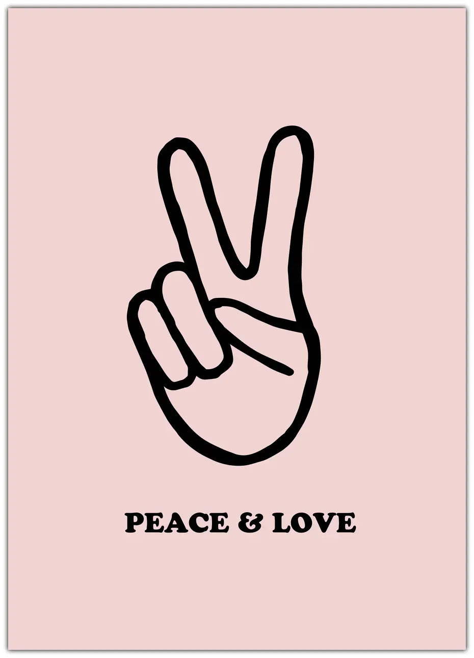 Peace & Love Plakat