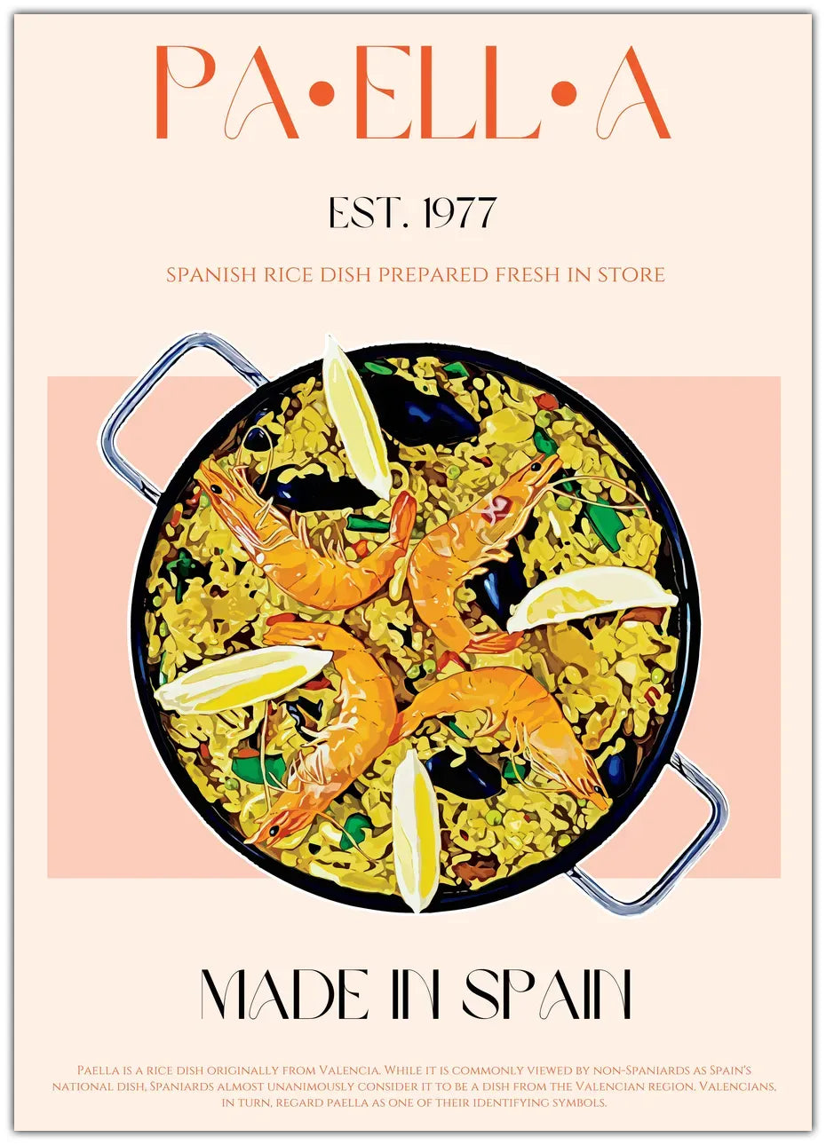 Paella Plakat