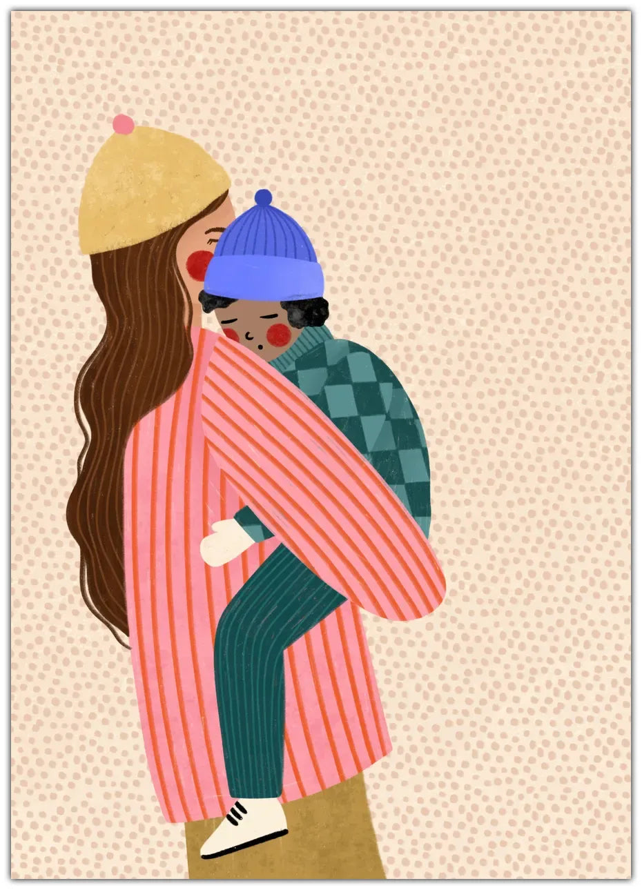 Mum and Boy Poster