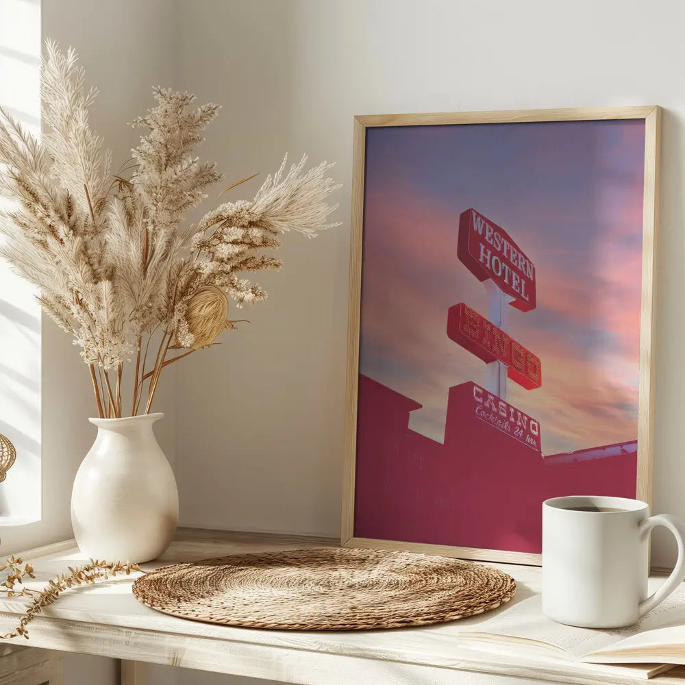 Poster „Western Hotel“ in Las Vegas