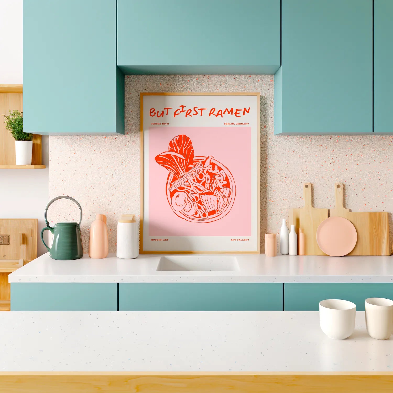 But First Ramen Plakat