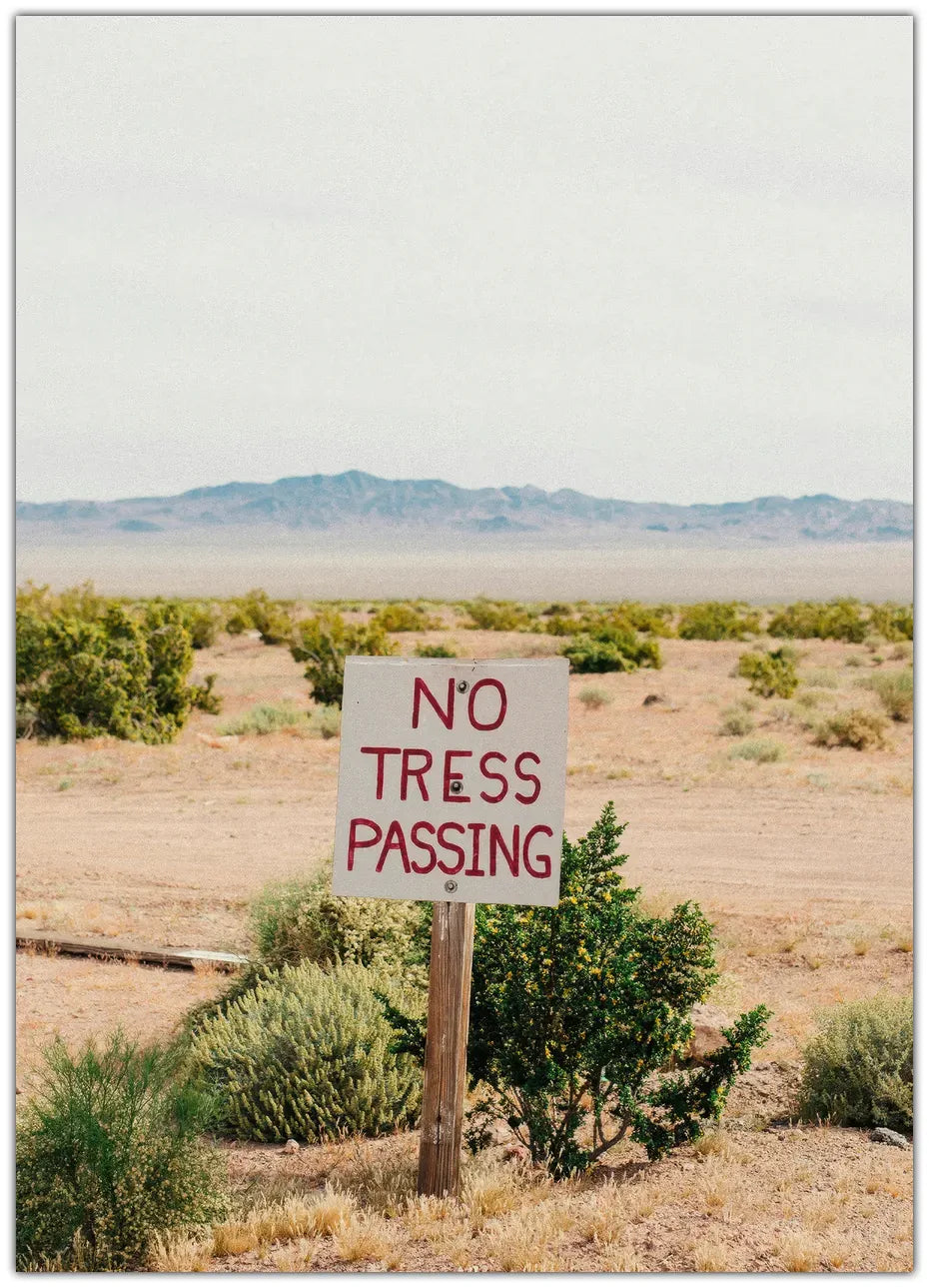 No Trespassing Plakat