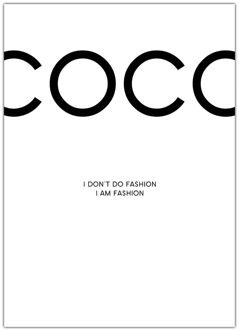 Coco Chanel Plakat