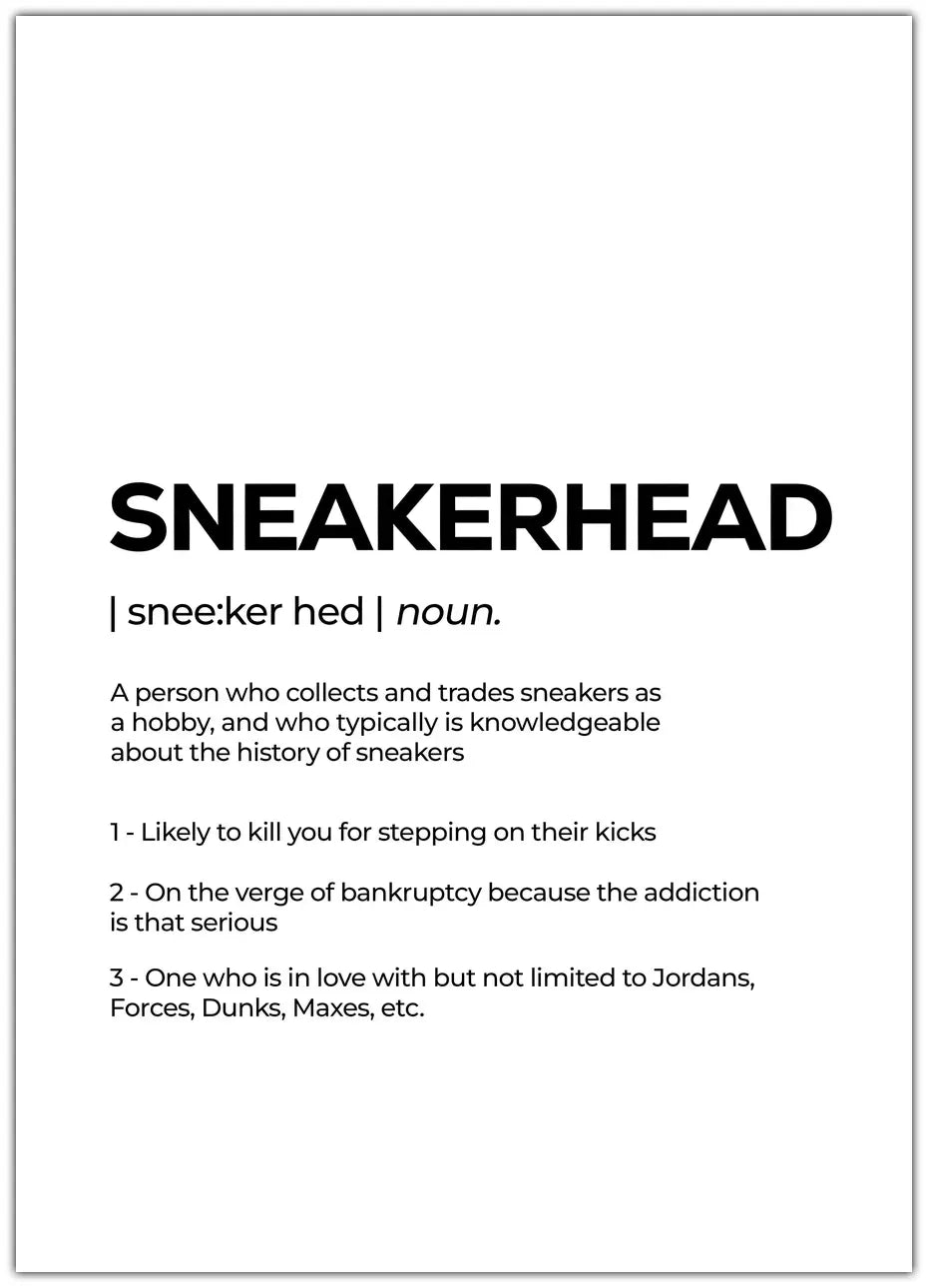 Sneakerhead Plakat