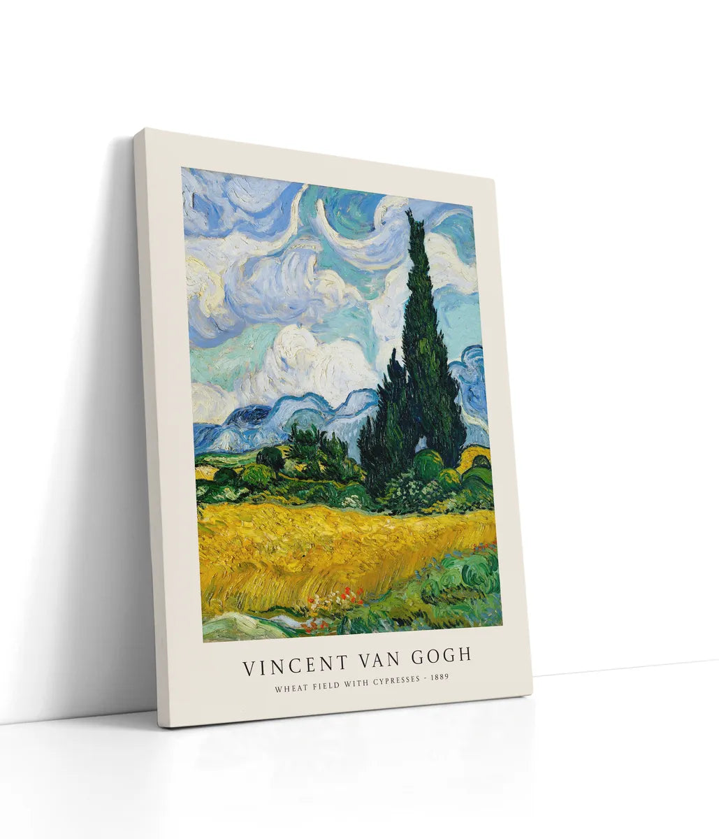 Van Gogh - Wheat Field With Cypresses Lærred