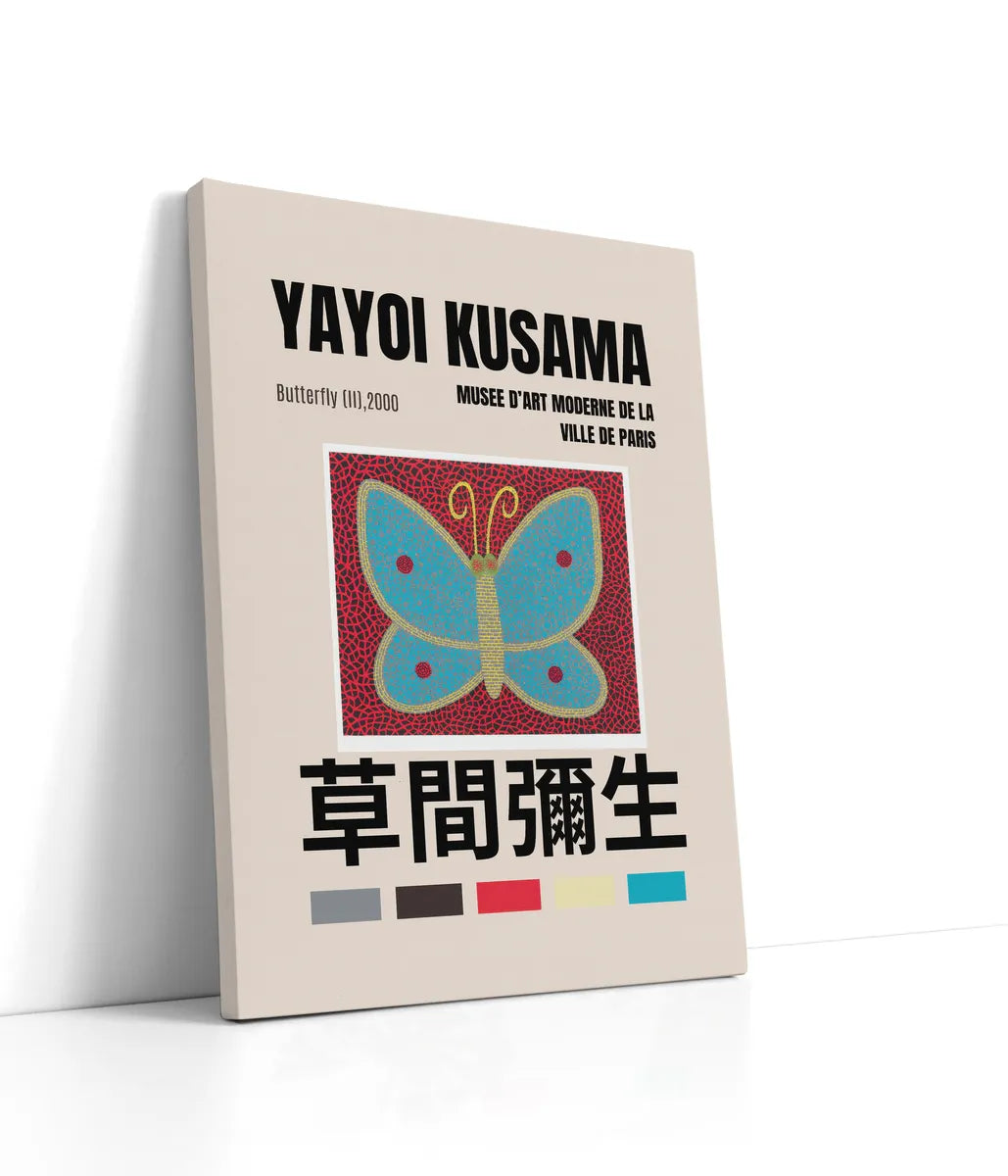 Yayoi Kusama - Butterfly Lærred
