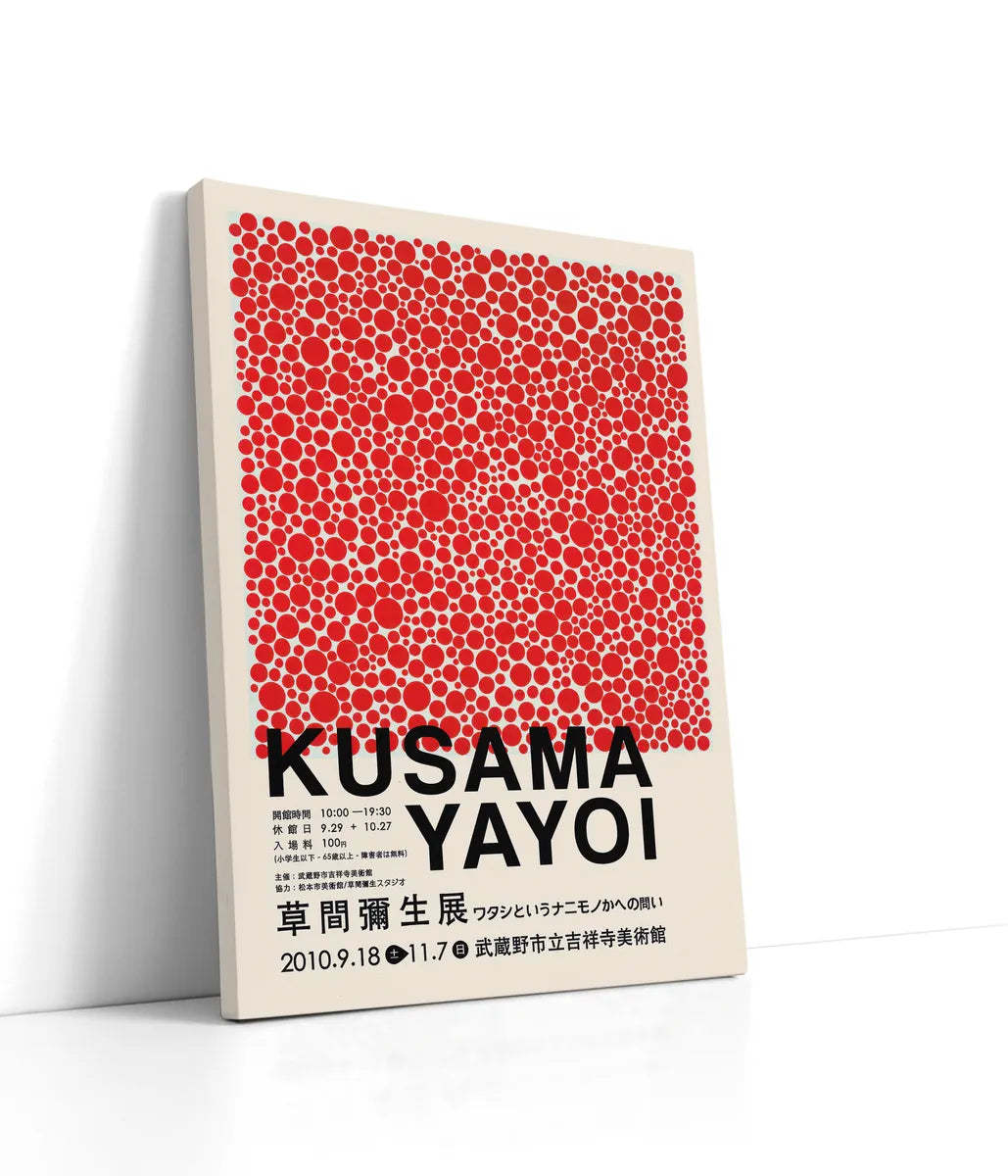 Yayoi Kusama - Red Dots Lærred
