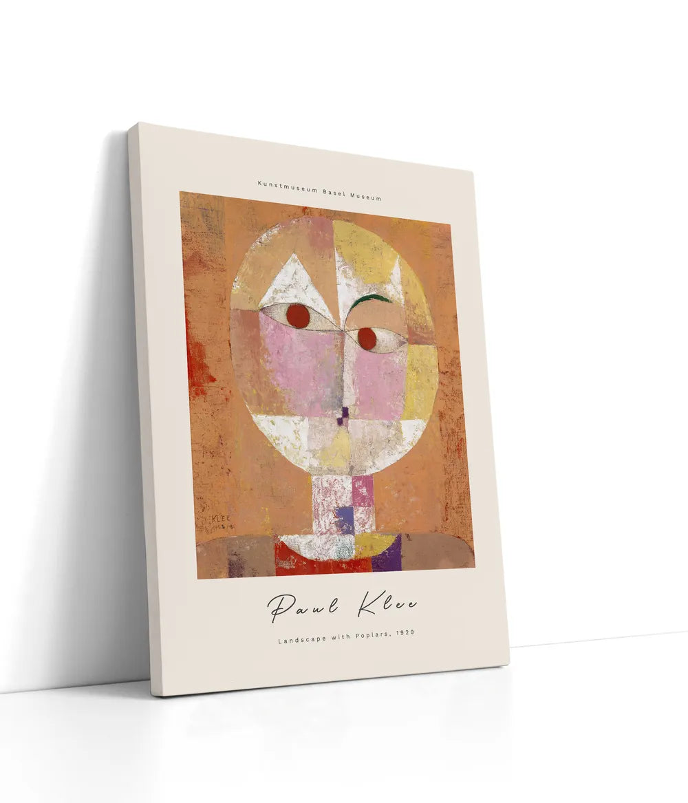 Paul Klee - Landscape With Poplars Lærred