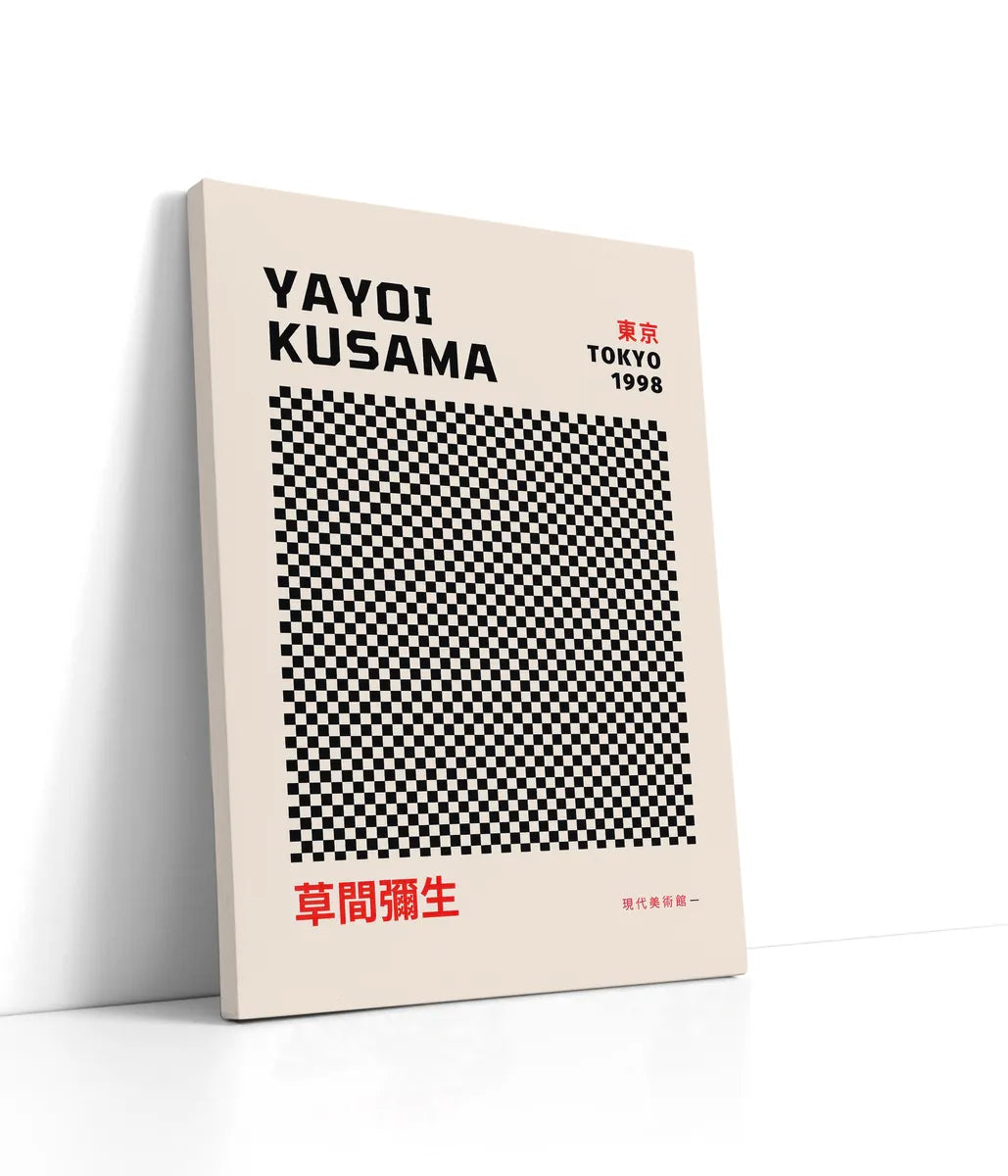 Yayoi Kusama - Black Dots Tokyo 1998 Lærred
